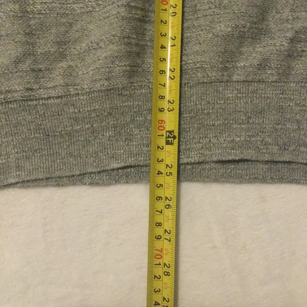 J. Crew Jean Slim Gray Blue Long Sleeve Pull Over Sweater Men’s M‎